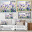 Mauve iris, charme champêtre - fleurs, art mural-717719518-717719513