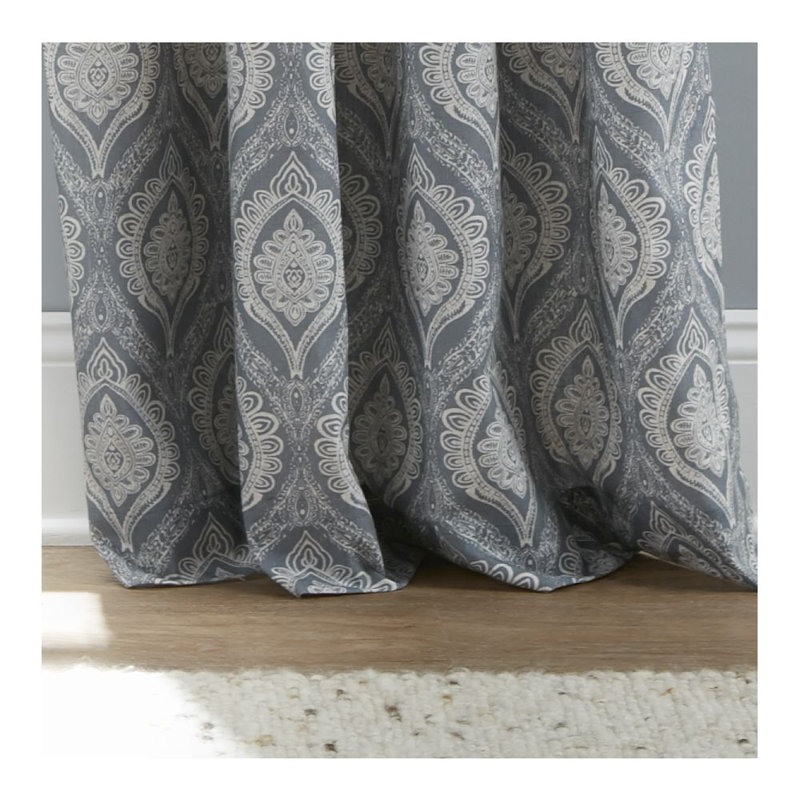 Rainsville Semi Sheer Curtain Single Panel, Gray