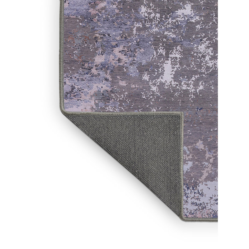 Tapis abstrait gris / mauve, Rectangle 3 pi x 5 pi