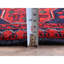 Tapis oriental 3 pi 5 po x 4 pi 9 po Khamyab afghan avec motif géométrique, laine douce et veloutée, teinture végétale nouée à la main, tapis oriental