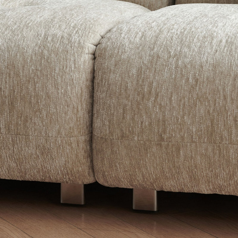 Canapé rétro en chenille Mid-Century