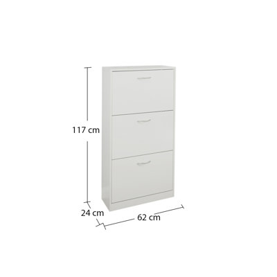 18 Pair Shoe Storage Cabinet