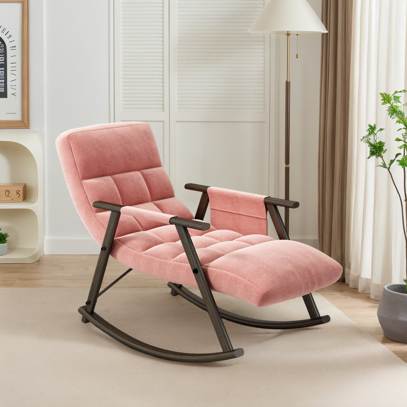 Chaise berçante l 23,28 po, Rose