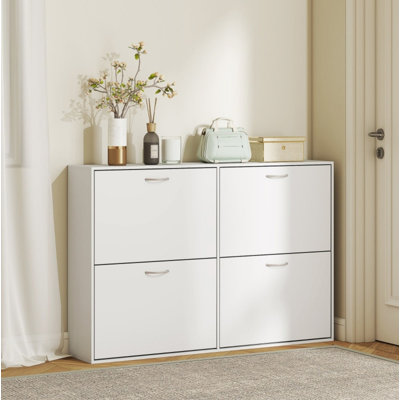 24 - Pair Flip Down Shoe Storage
