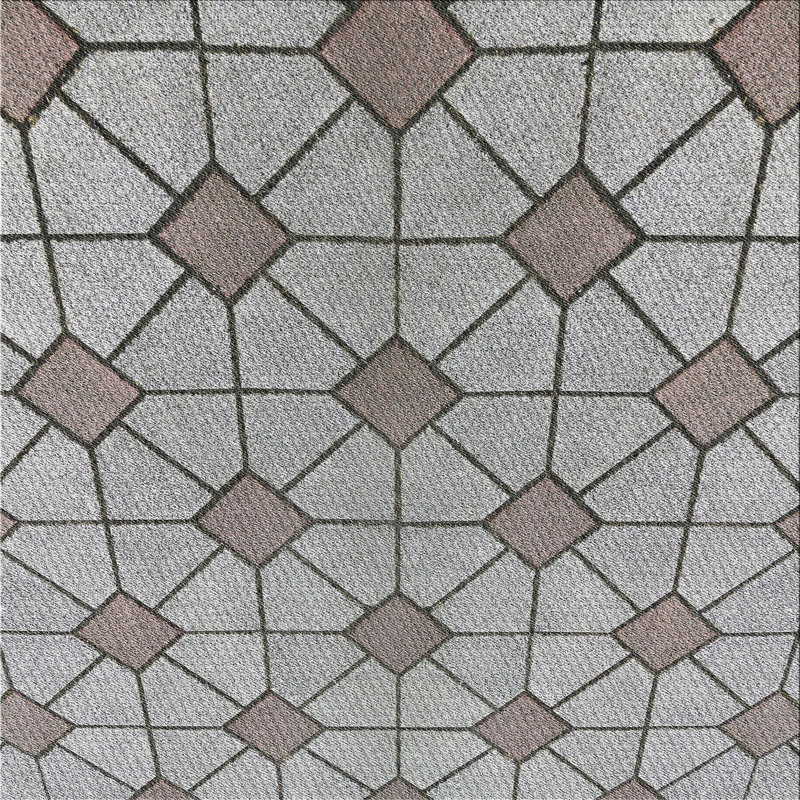 Geometric Indoor Rug, Square 6'