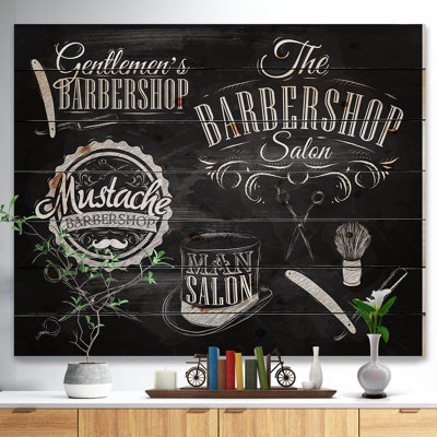 «Set Barbershop», reproduction d'art textuel