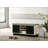 Brett 38.5"W Shoe Cabinet With Sliding Doors, Upholstered Top