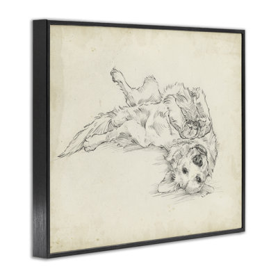 Esquisse de chiot ludique, dessin par Ethan Harper