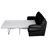 Heppman Genuine Leather 3-Seat Fold-out Sleeper Sofa-515990279