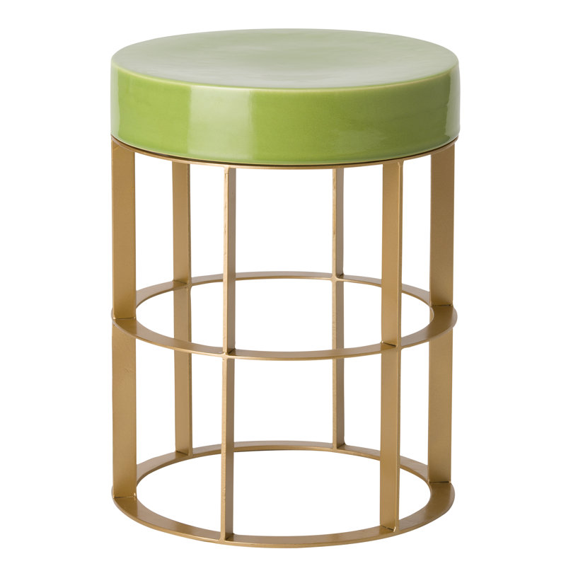 Hemington Garden Stool, Apple Green
