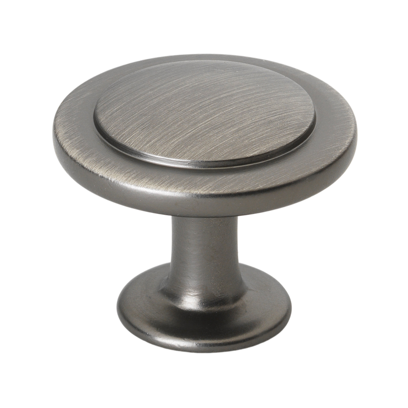 1 1/4" Diameter Mushroom Knob Multipack, Satin Pewter