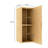 Oak Bathroom Cabinet, 12" , With Soft Close Damper And Shelf Cabinet In Oak, Door & Shelf, For Use