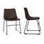 Chaise d'appoint revêtue de similicuir Davey-386379603