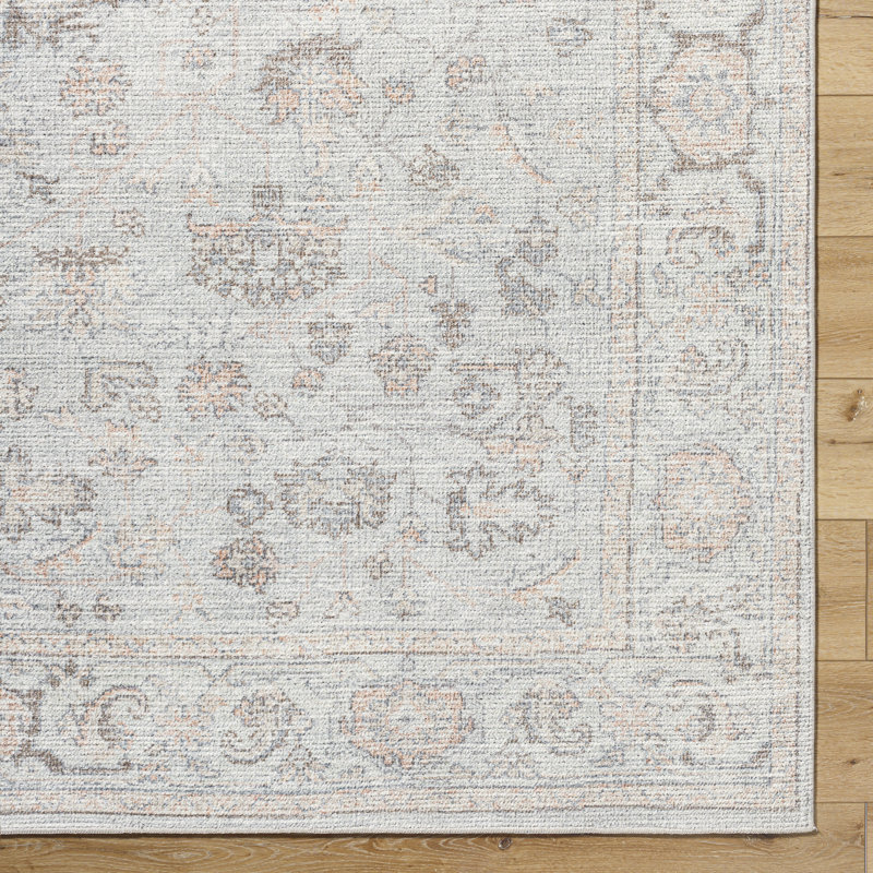 Theia Vintage Look Machine Woven Gray,Tan,Charcoal,Brown,Cream,LightBeige Area Rug, Rectangle 160 x 213cm