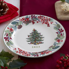 NEW SPODE Christmas Tree Bless This Home Holiday Serving Tray