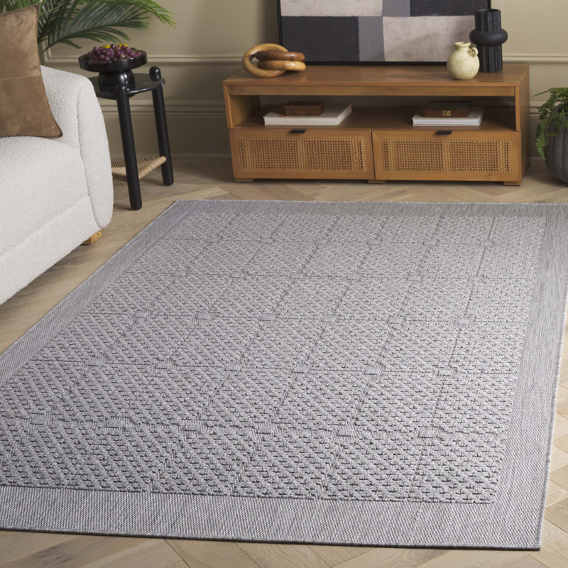 Tapis d'intérieur / extérieur de couleur unie Kohdie Performance, Rectangle 5 pi 3 po x 7 pi 6 po