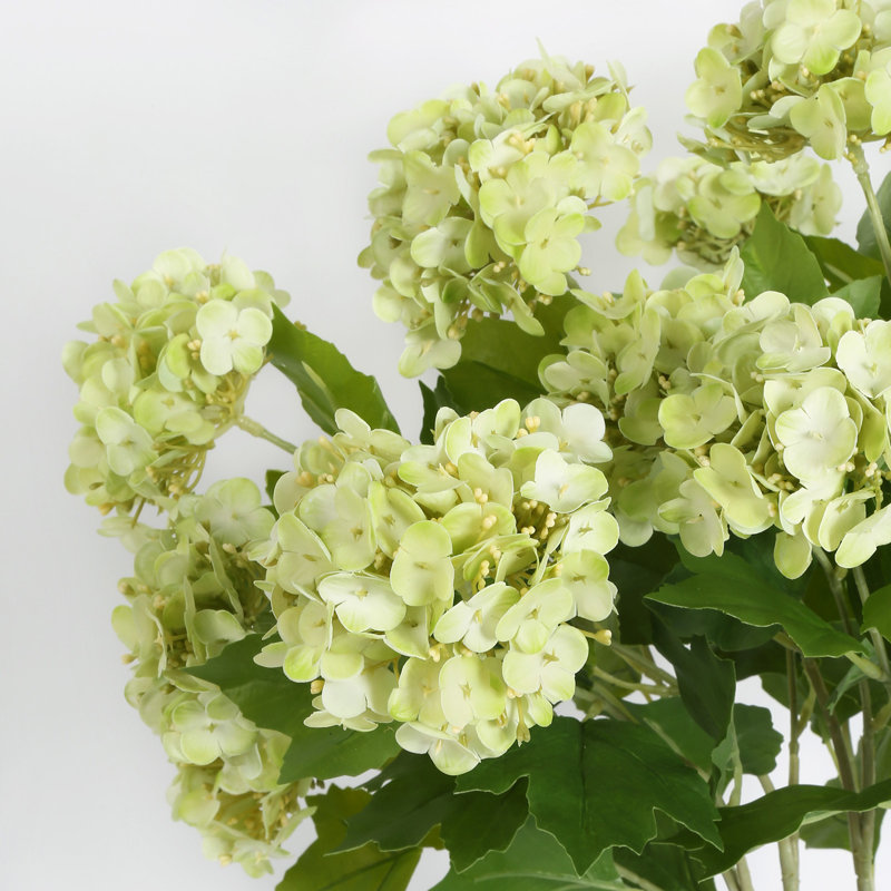 5 pièces fleurs artificielles hortensia 67cm fleur artificielle Hortensia Bouquet Faux Flower Table maîtresse pour la maison de mariage Bouquet de mariée bricolage décoration