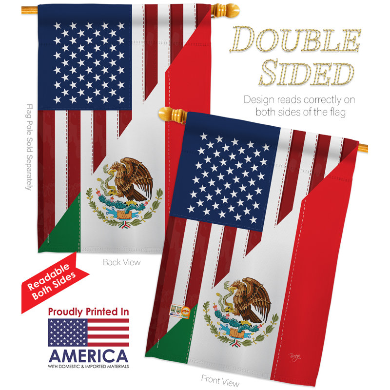 Ensemble indicateur vertical décoratif états-unis de l’amitié des états-unis mexique