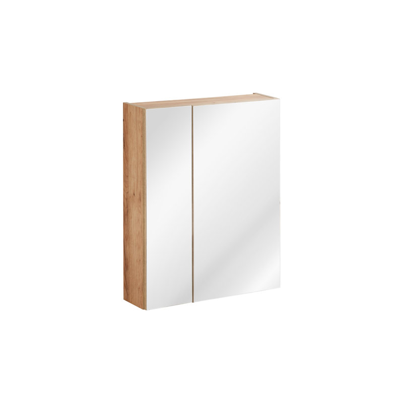 Fagan Flat Wall Mirror with Shelves