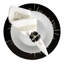 Silver Feather Round Placemat