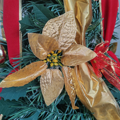 Décoration de Noël 6 pi pré-éclairée, arbre de Noël artificiel pliable avec 150 lumières chaudes pour les fêtes, décoration de fête