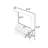 Wall-Mounted Storage Makeup Vanity with Drawers and Hooks