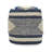 Diamond Handcrafted Fabric Cylindrical Pouf-1815503490