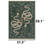 Emerald Serpent Vine Pattern Area Rug