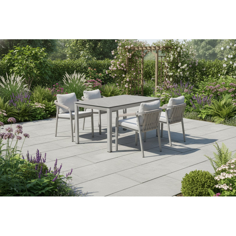 Bladen Wicker 4 Person Garden Lounge Set with Cushions