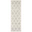Tapis géométrique en polypropylène tissé à la machine gris clair / beige Ammundsen-271740037