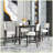 Classic 5-Piece Counter Height Dining Set with 4 Chairs-421275461-421275482