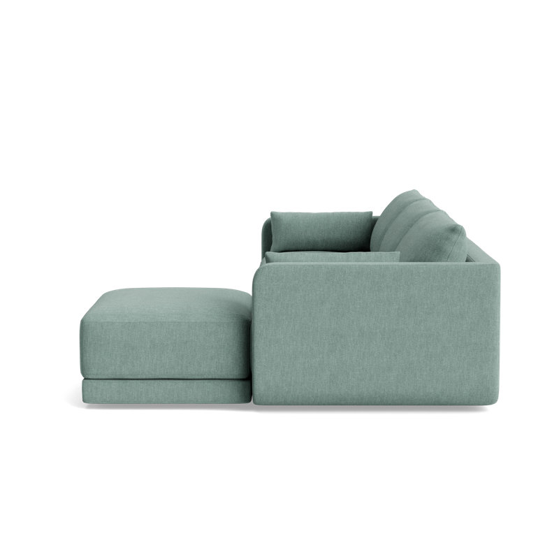 Eva Sofa With Chaise (116"), Performance Weave - Spa