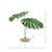Centerview 15.5" Artificial Palm Plant in Vase