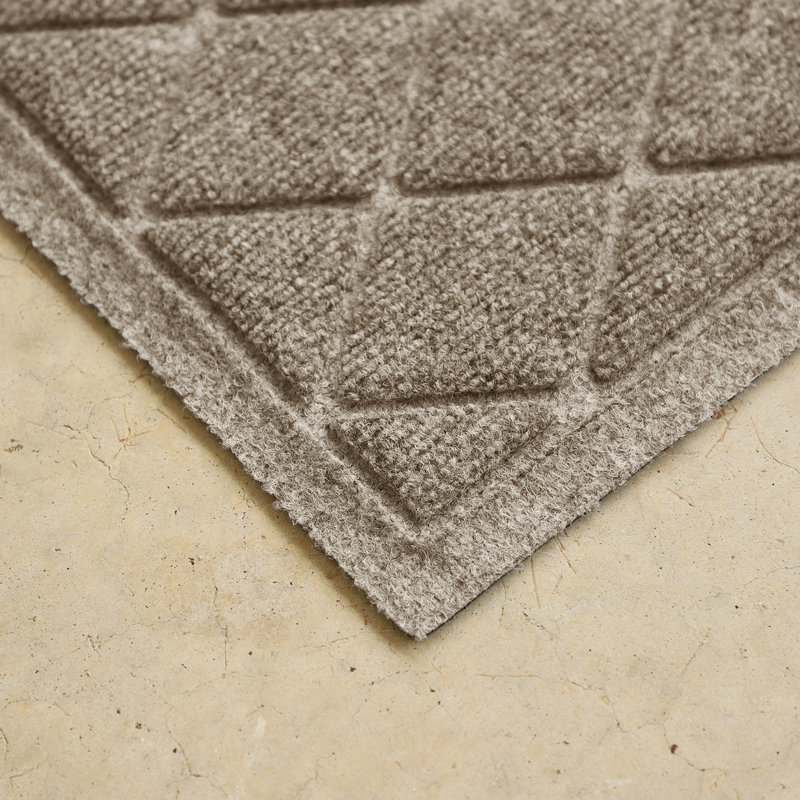 Paillasson aqua seawell argyle, Chameau, Rectangle 24" x 36"