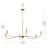 Ilia 6-Light Brushed Gold Extra Large Chandelier-127380254-130942682