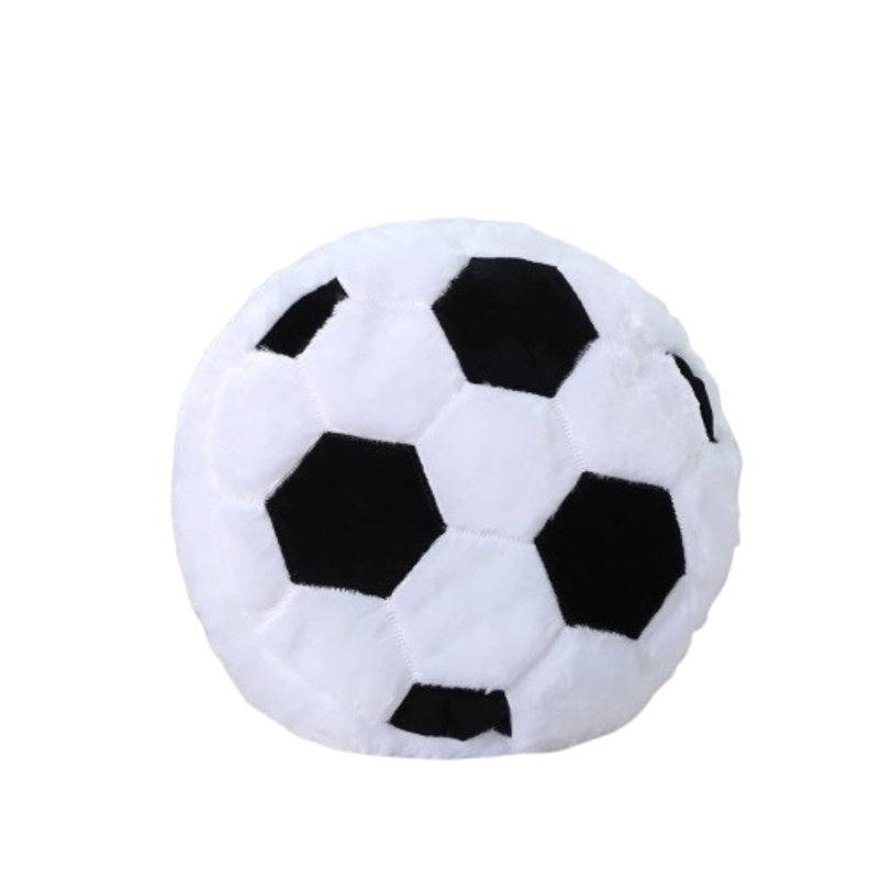 Ensemble de 2 coussins décoratifs en peluche Soccer