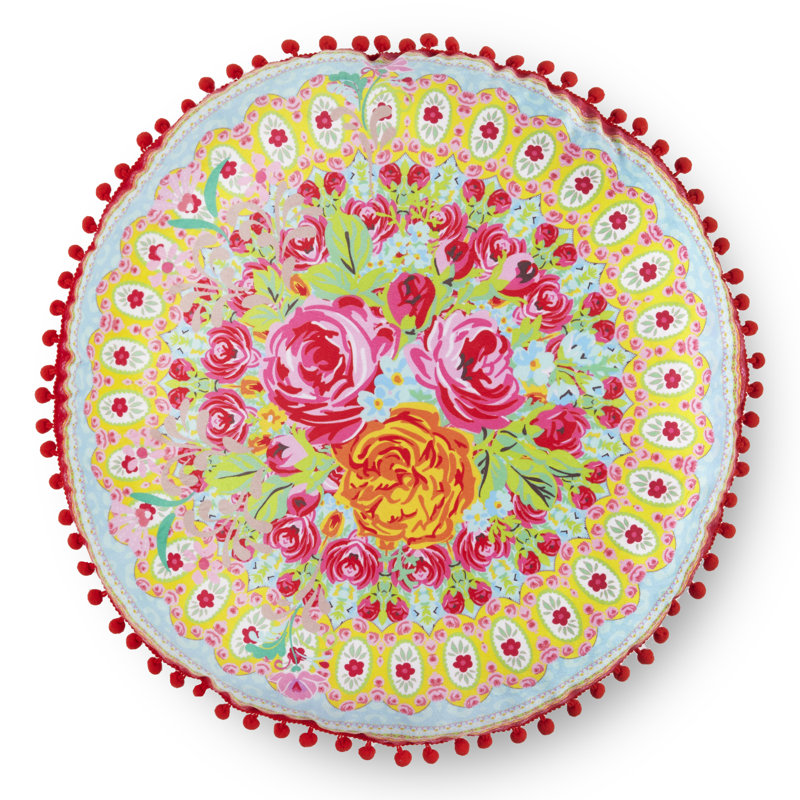 Floral Circular Cushion