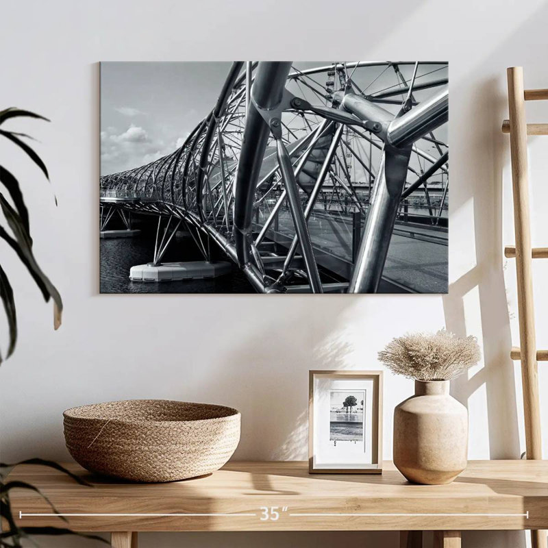Lilie Singapore Helix Bridge, 32" H x 48" W