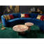 Ensemble de tables basses gigognes en marbre Blush, rond, finition polie, salon luxueux