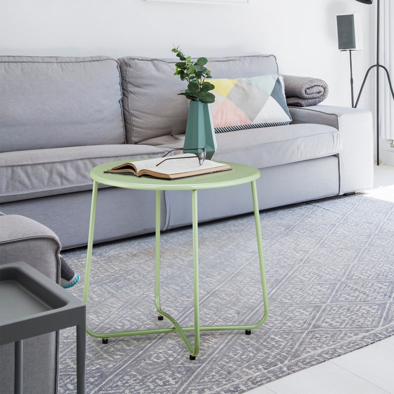 Table d'appoint ronde en acier Green Patio