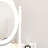 Luxurious Vanity Desk Set with Mirror and Cushioned Stool-602360610