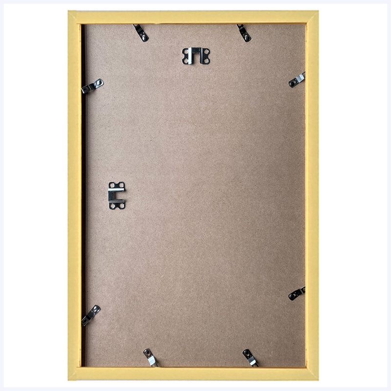 Cadre photo 15,4 x 21,3 pouces en PVC doré, présentoir mural, ensemble de 5, 8,8 lb, Gold