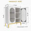 Armoire 2 portes en verre cannelé