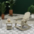 Chaise berçante d'extérieur avec table Arrir