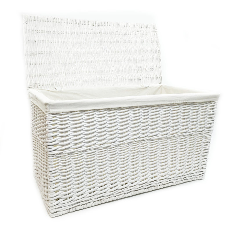 Coso Blanket Chest, 46cm H x 84cm W x 45cm D, White