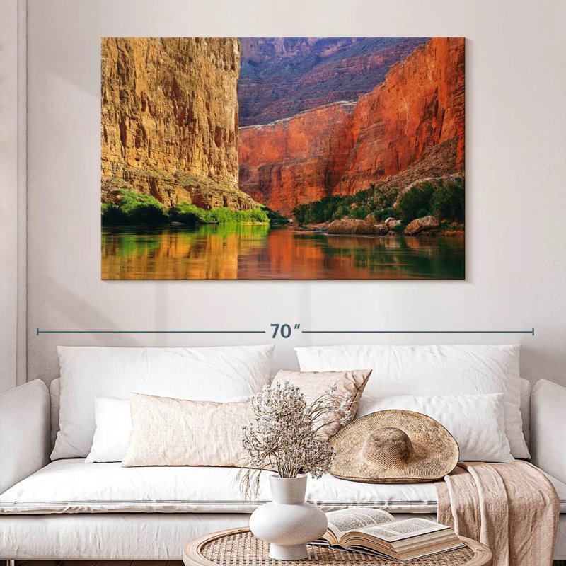 Gorge murale rouge Alvord, H 34 po x l 51 po