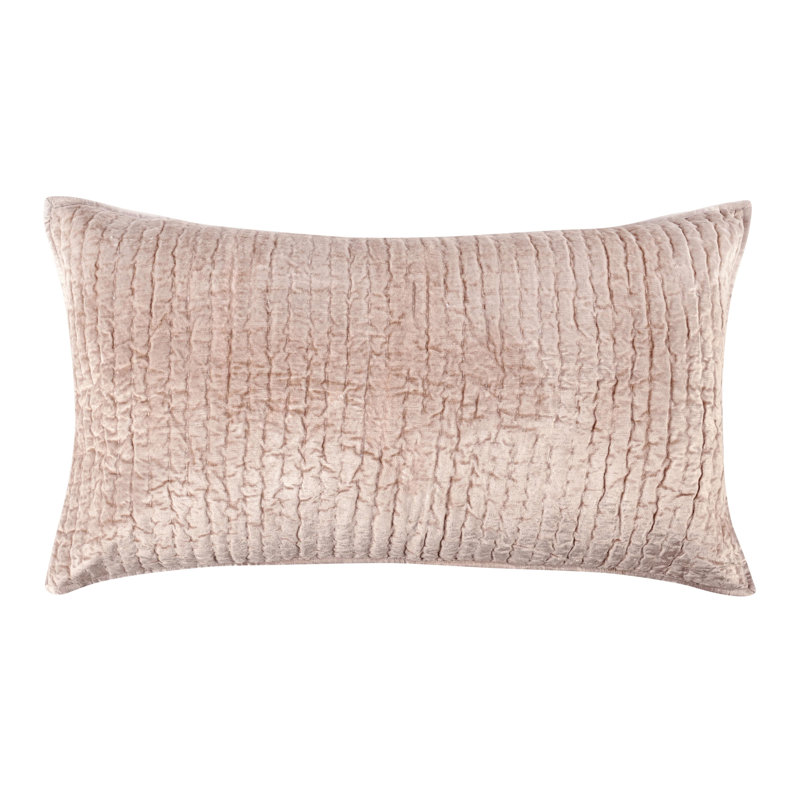 Lucio Polyester Sham, King, Bliss Pink