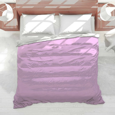 Solid Pink Background Comforter