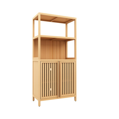 Armoire de rangement Pantry avec 2 portes - 2 tablettes intérieures pour ranger vos aliments et collations