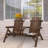 2-Seat Wooden Adirondack Chair With Ergonomic Design-87281639